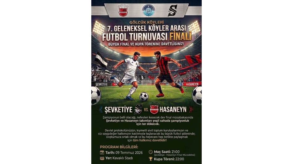 KÖYLER ARASI FUTBOL TURNUVASI DAVETİ