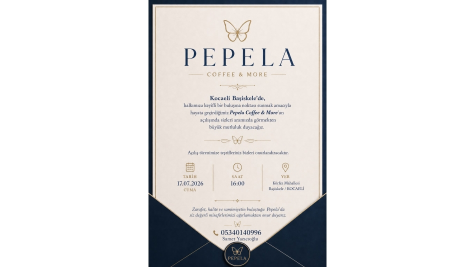 Hemşerimizin Pepela Adlı İşletmesinin Daveti